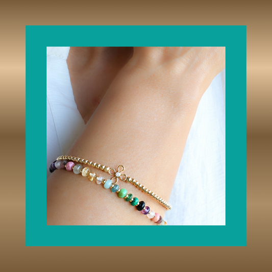 Aimée - armband met regenboog aan edelstenen