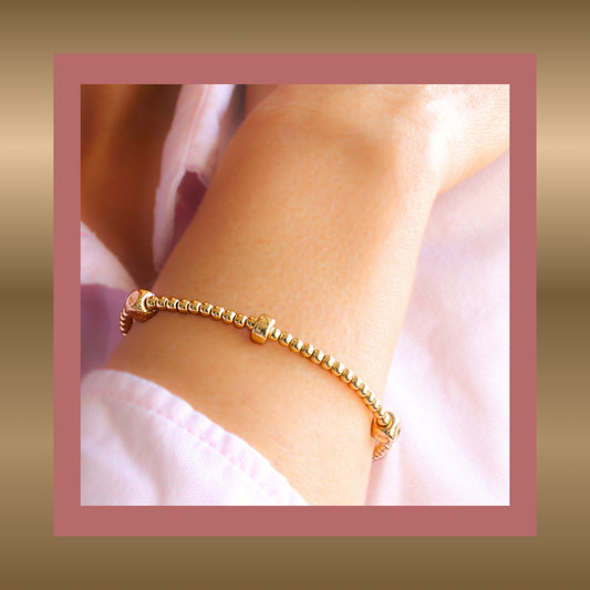 Exclusives - goldfilled armband met diverse elementen