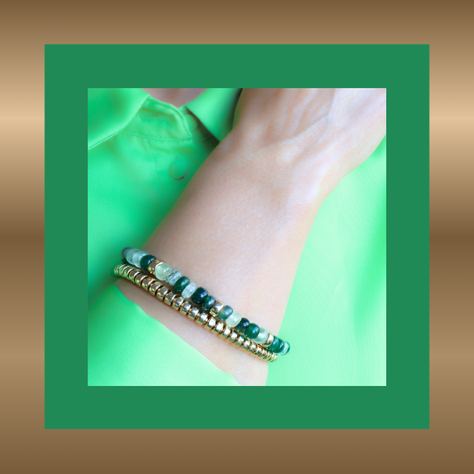 Féline - armband met o.a. lemonkwarts en aventurijn