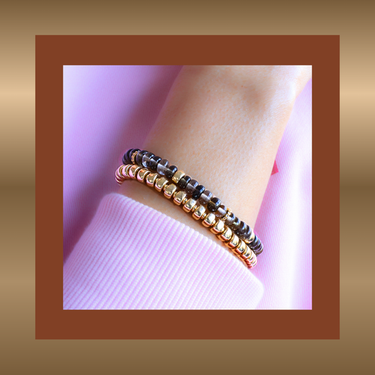 Féline - armband met rookkwarts