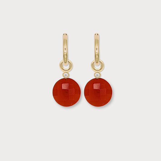 Essentiá - aanhangers met rode onyx