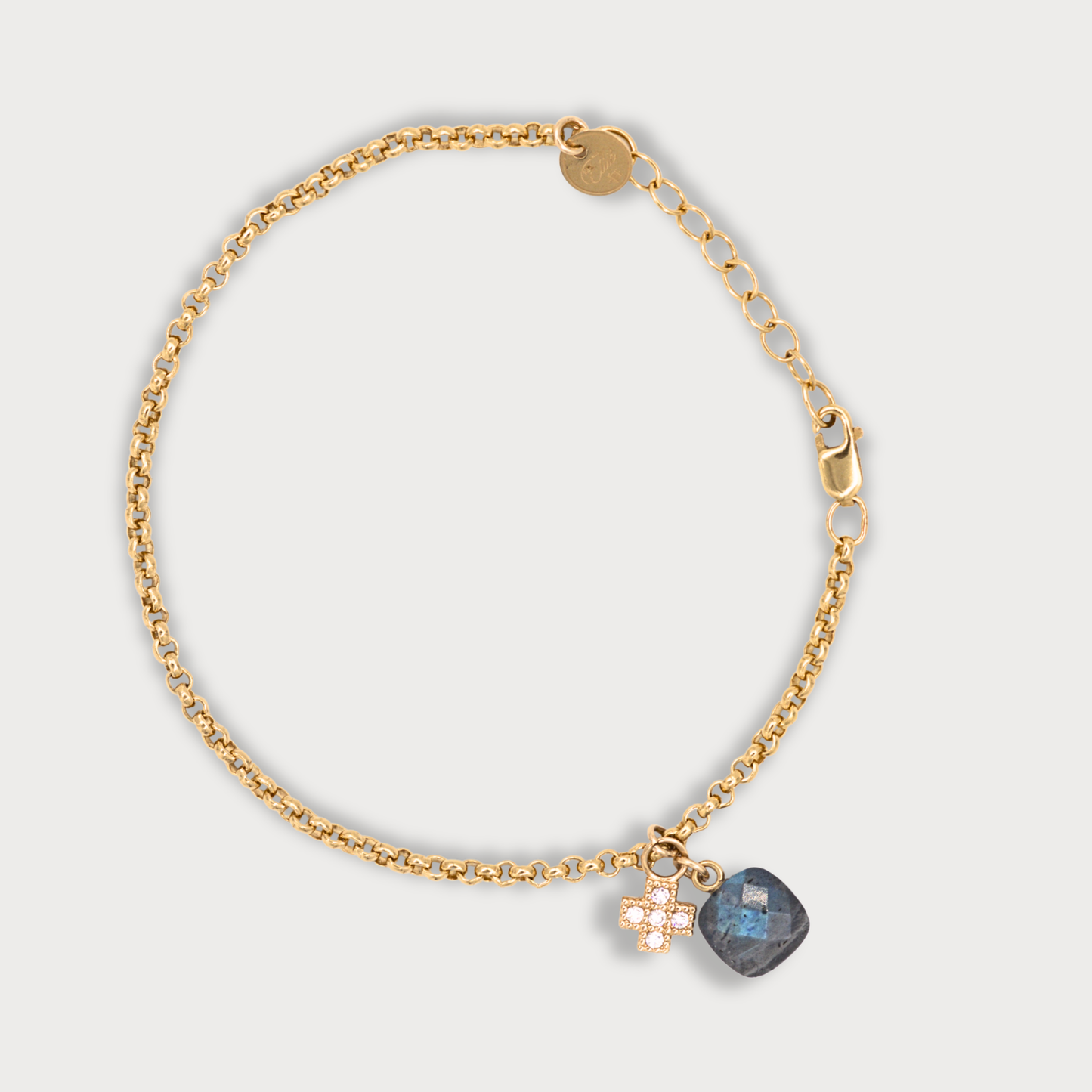 Aimée - goldfilled armband met labradoriet