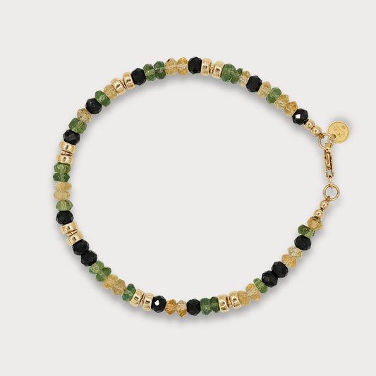 Aimée- armband met o.a. citrien en apatiet