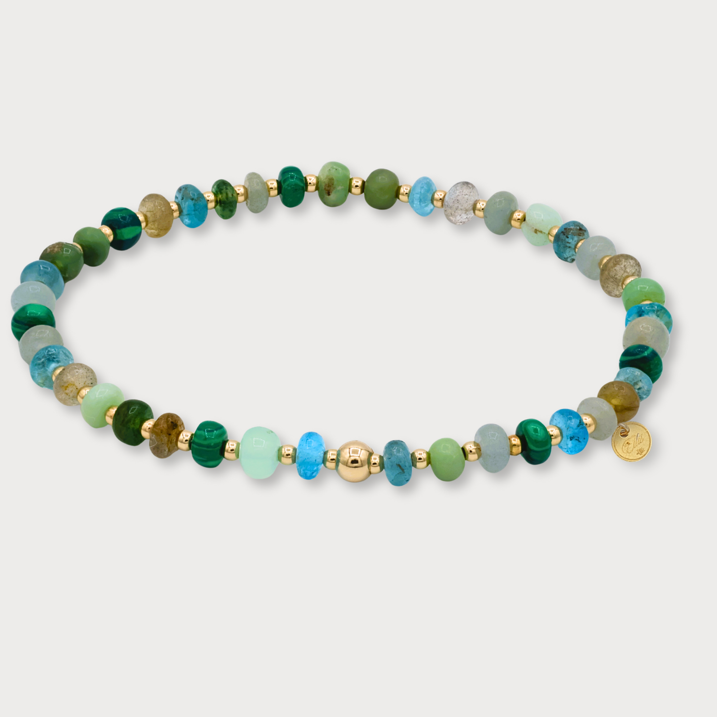 Aimée - armband met o.a. labradoriet en apatiet