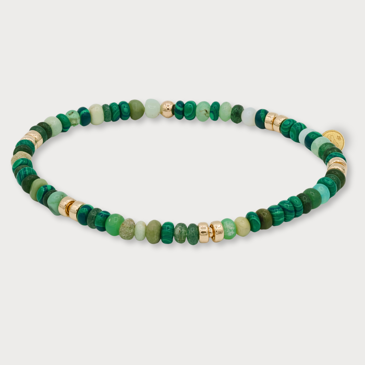 Aimée - armband met chrysopraas, aventurijn en malachiet