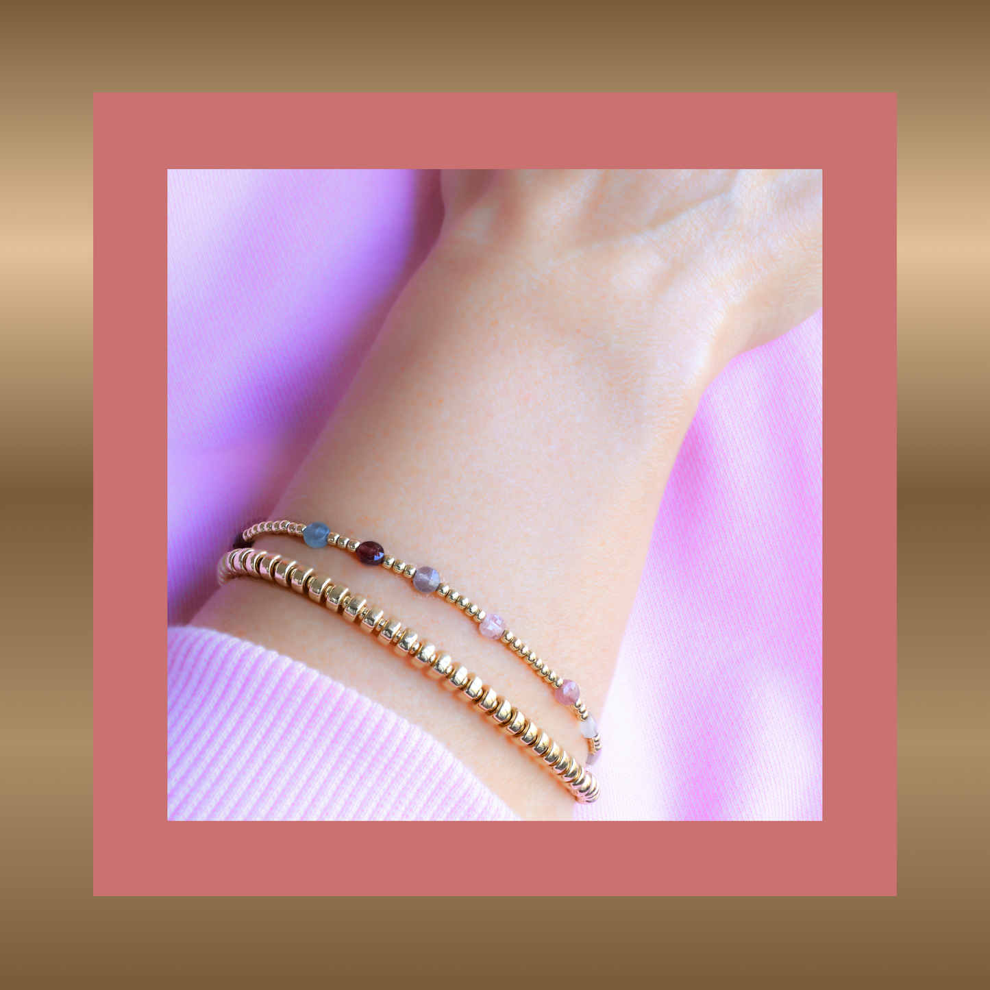 Aimée - armband met verschillende kleuren spinel
