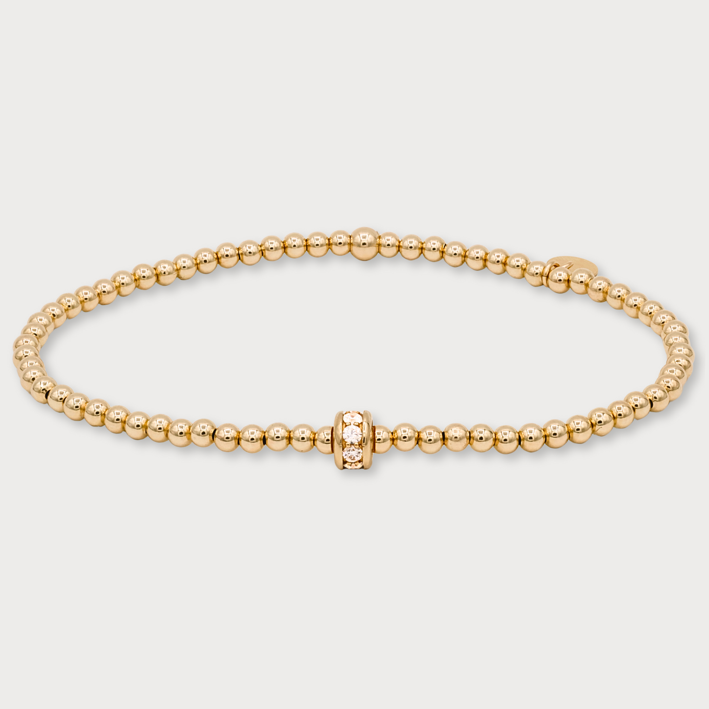 Féline - goldfilled armband met prachtige zirkonia rondel