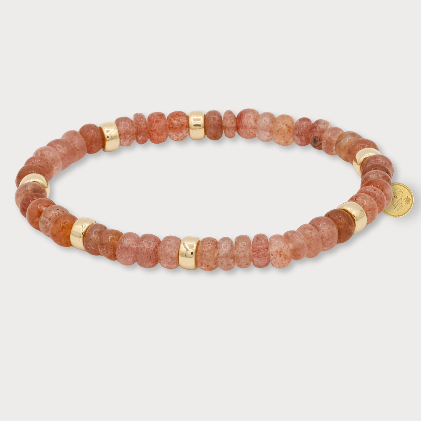 Exclusives- armband met roze aardbeienkwarts