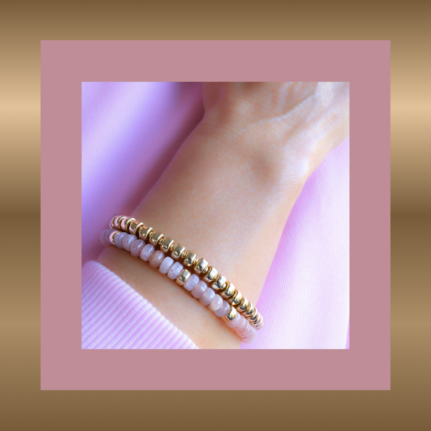 Féline - armband met maansteen