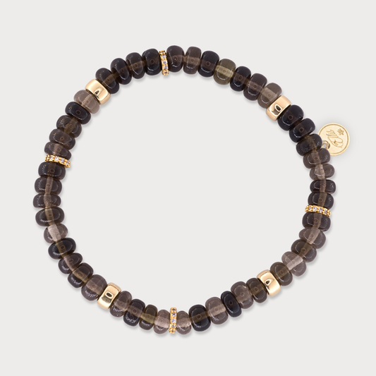 Féline - armband met rookkwarts