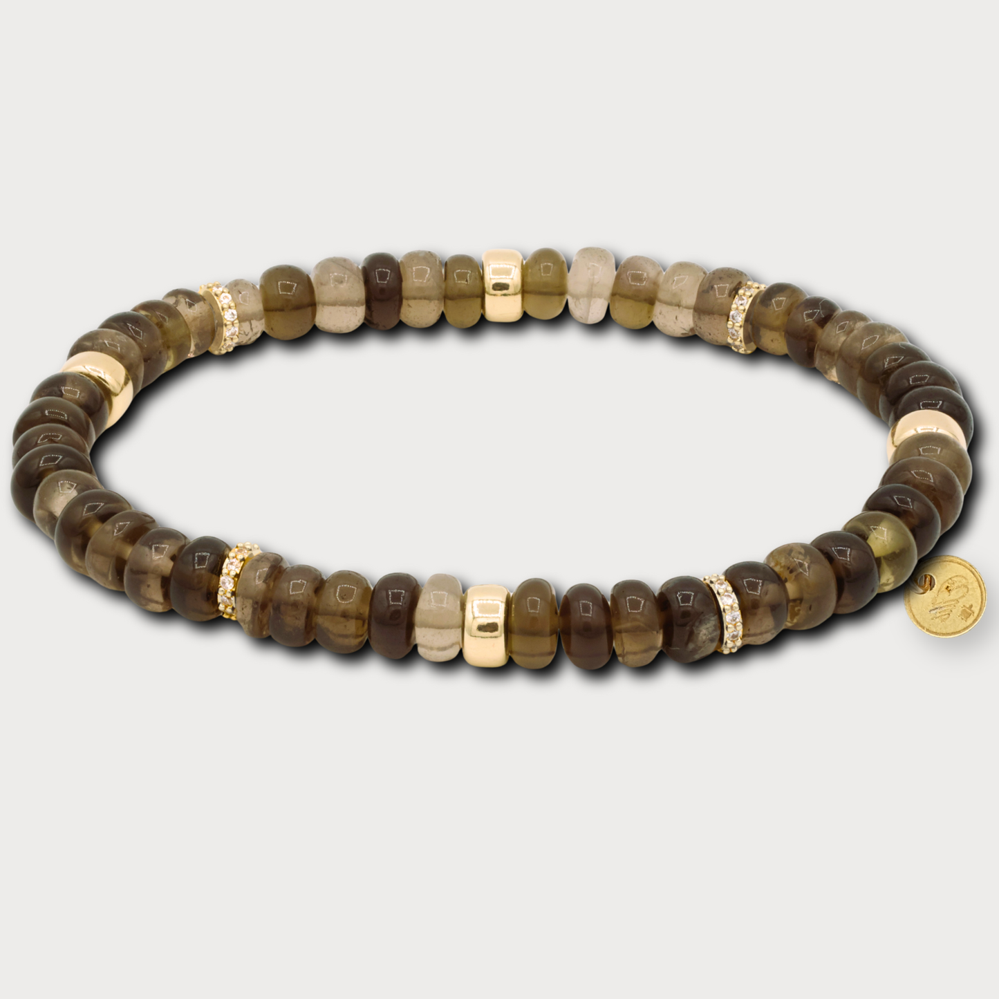 Féline - armband met rookkwarts