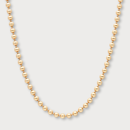 Exclusives -  Prachtig goldfilled collier met bolletjes van 3mm.