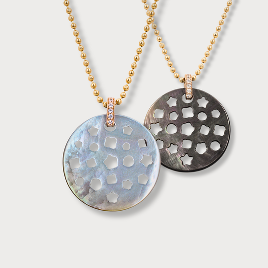 Exclusives -  collier met connector en parelmoer element
