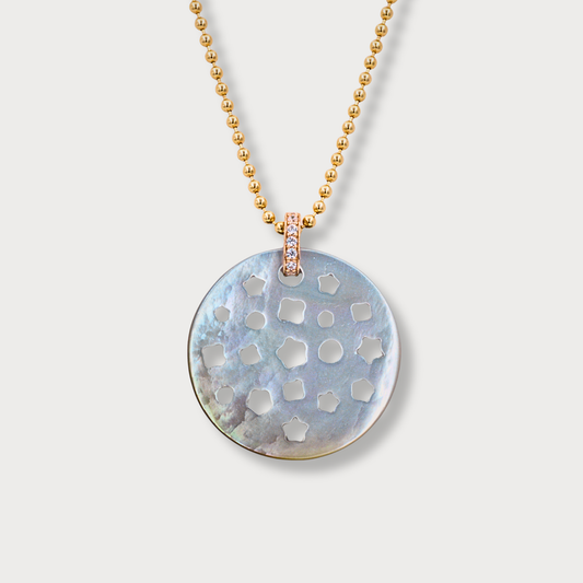 Exclusives -  collier met connector en parelmoer element