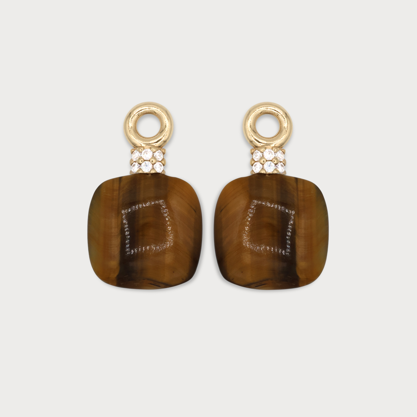 Essentiá - aanhangers met bruine tijgeroog