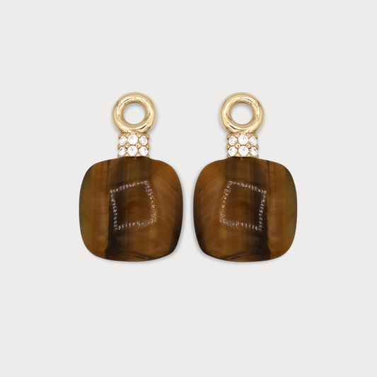 Essentiá - aanhangers met bruine tijgeroog