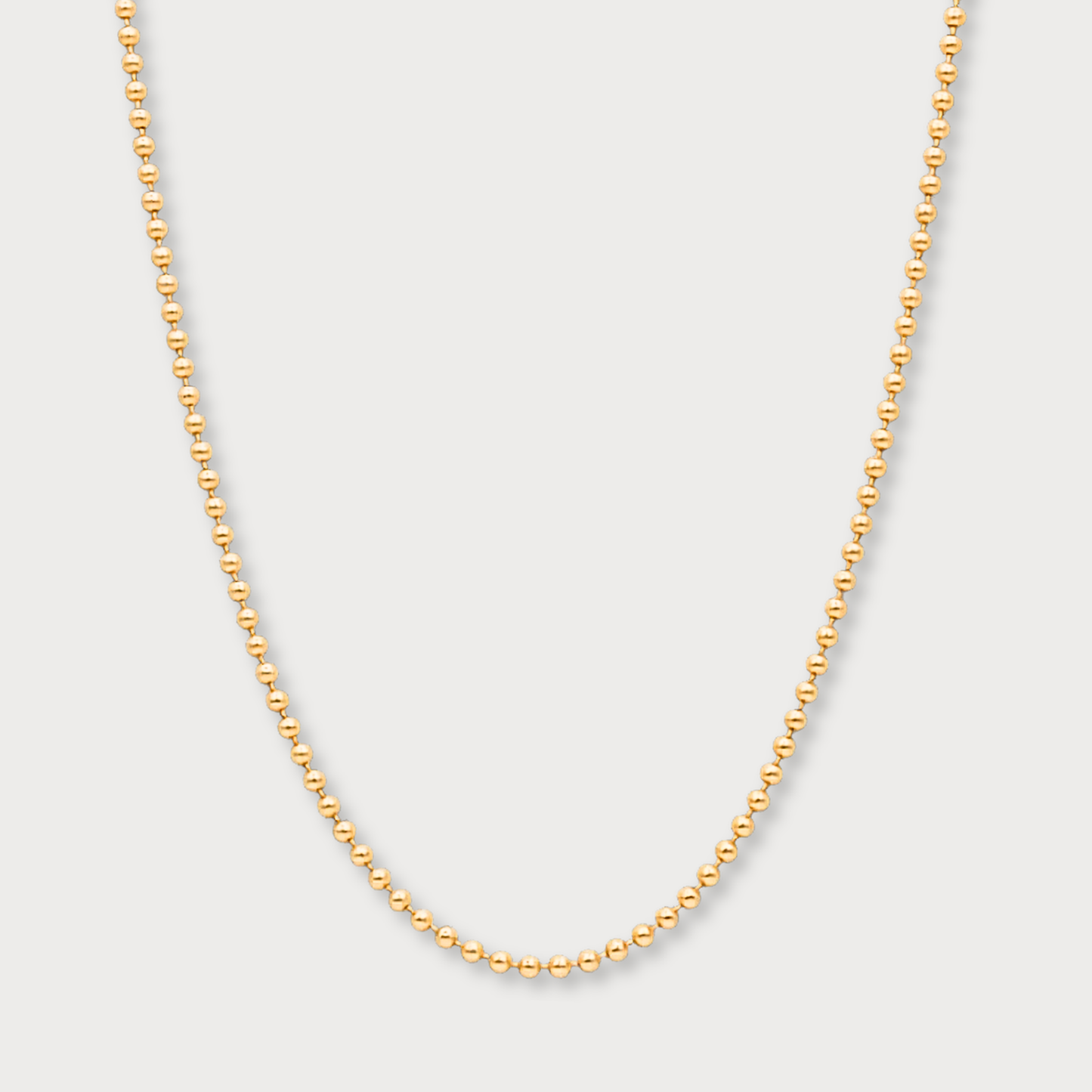 Essentiá - goldfilled collier met bolletjes van 2 mm.